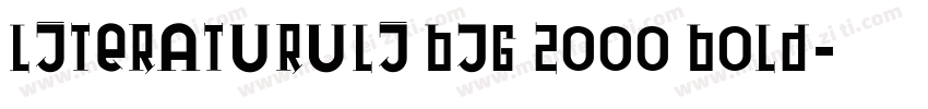 literaturuli BJG 2000 Bold字体转换
